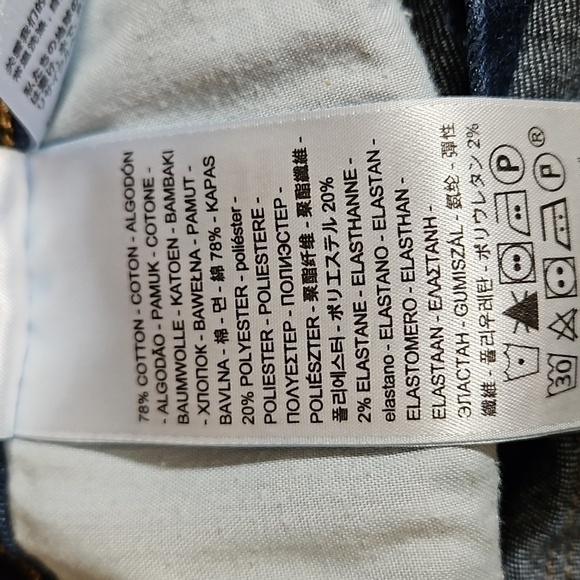 LEVI'S Dark Blue Midrise Skinny Denim Jeans 33 x 32 - Picture 7 of 9